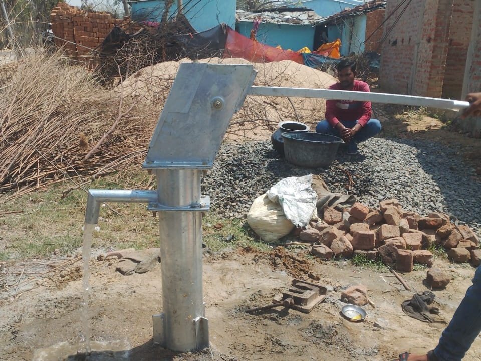 India Mark II Hand Pump Installation at Chianki, Palamu